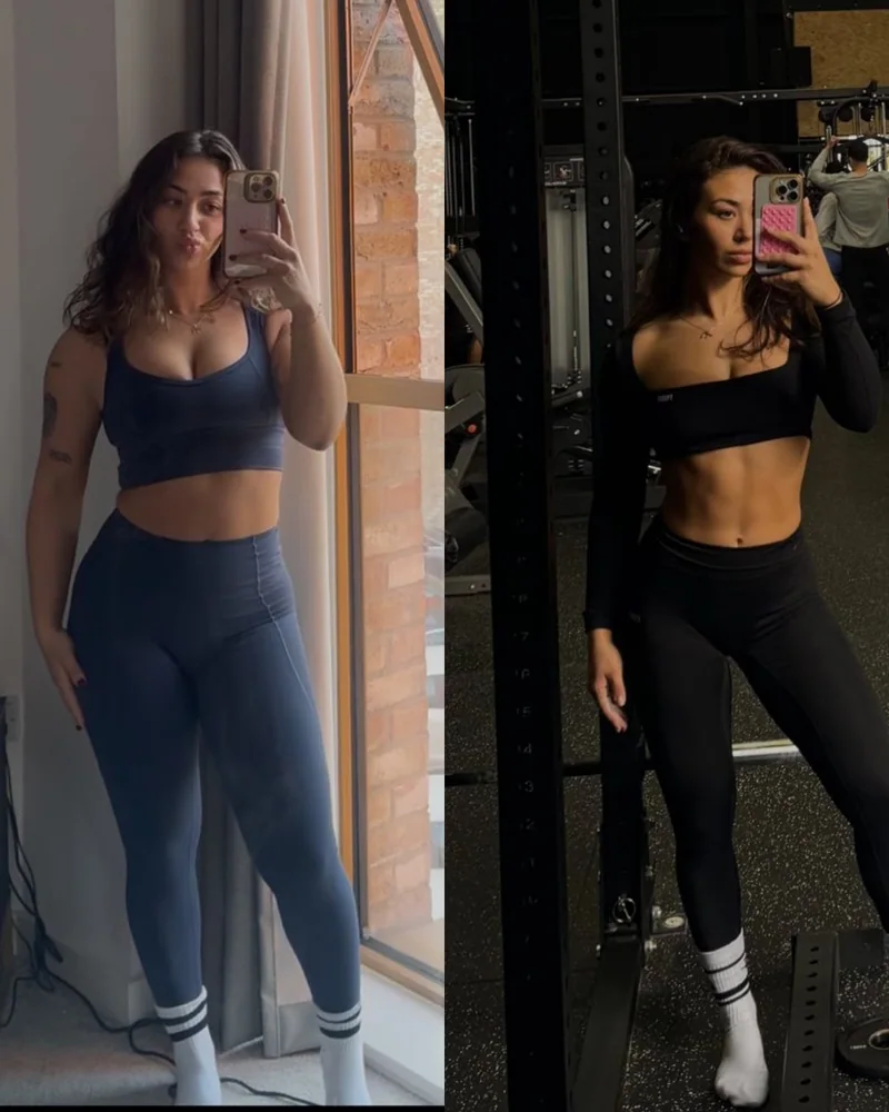 F Charolte: before on the left, after on the right